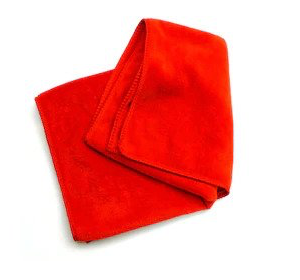 Microfiber cleaning cloth red