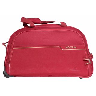 safari red trolley bag