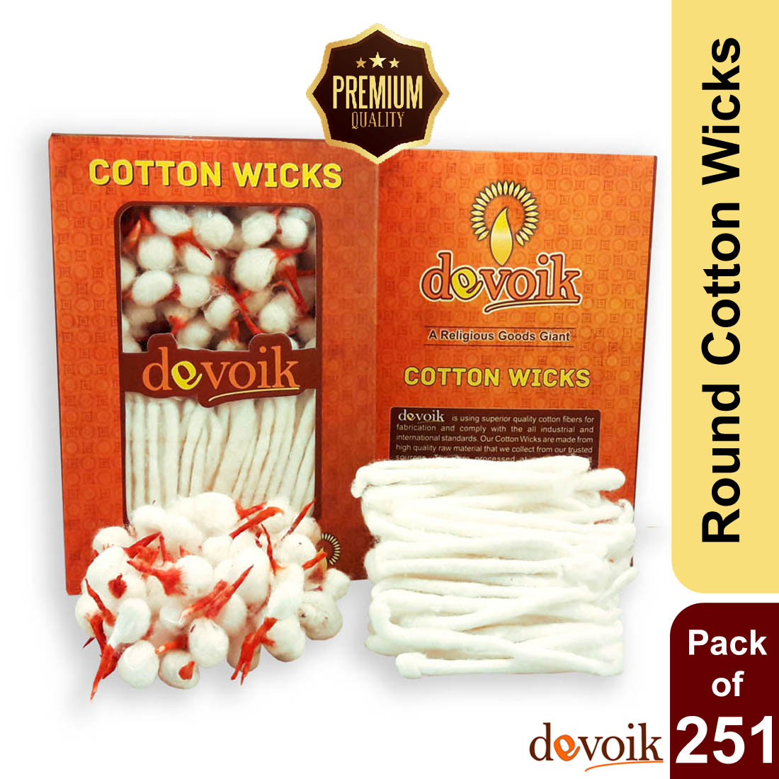 Cotton Wicks — Round