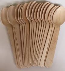 11 cm disposable wooden spoos